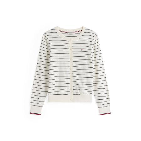 Tommy Hilfiger TOMMY HILFIGER Gebreid vest nachtblauw / donkerrood / wit