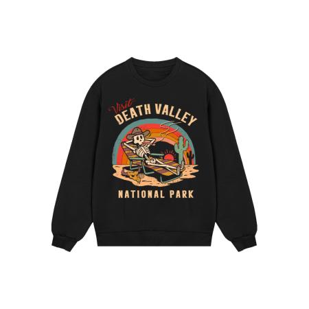F4NT4STIC F4NT4STIC Sweatshirt US National Parks Visit Death Valley beige / safraan / rood / zwart