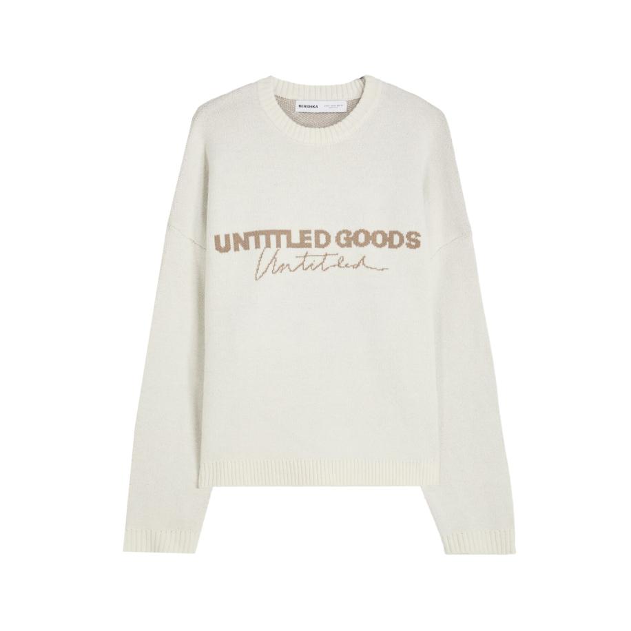 Bershka Bershka Trui bruin / offwhite -