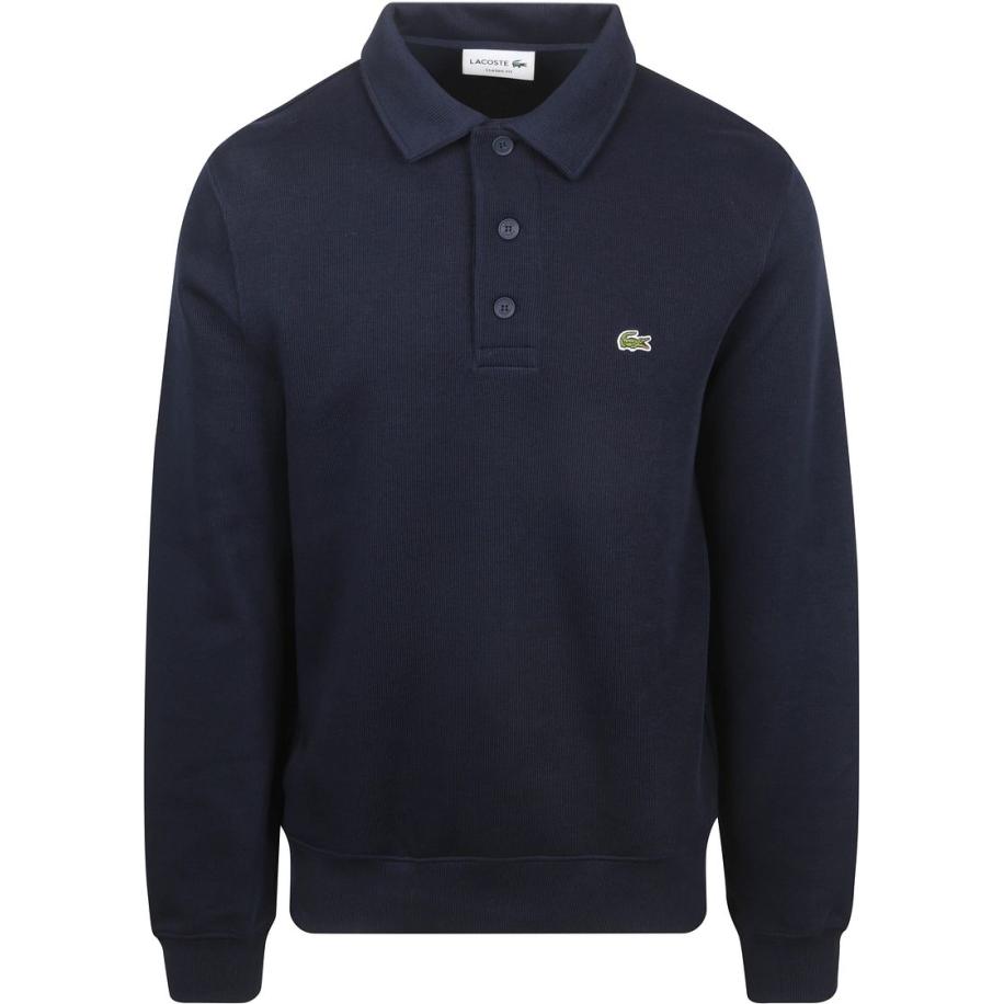 Lacoste Sweatshirt Poloshirt Navy Blauw