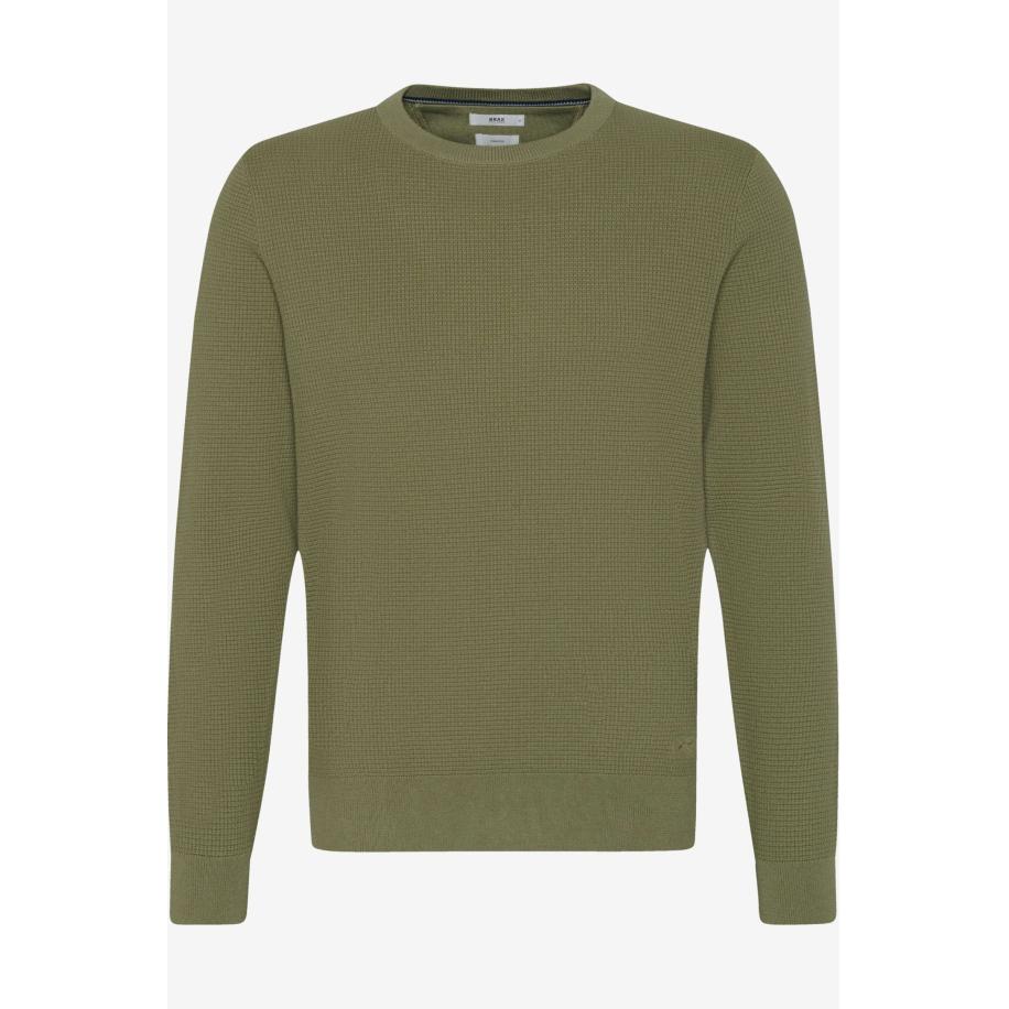 Brax Gebreide trui ronde hals, Effen Multicolor