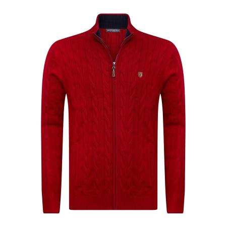 Jacey Quinn Jacey Quinn Gebreid vest bordeaux