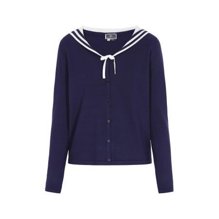 DreiMaster DreiMaster Maritim Gebreid vest navy / wit