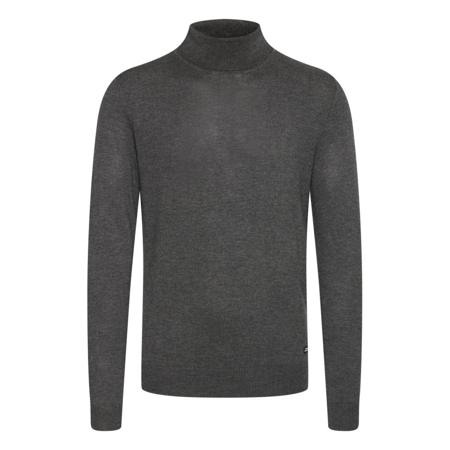 BLEND Trui grijs gemêleerd Grijs