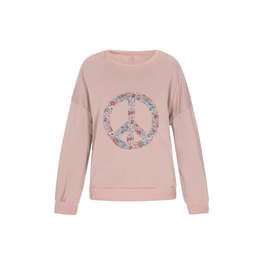 ebeeza ebeeza Sweatshirt lichtbruin / gemengde kleuren -
