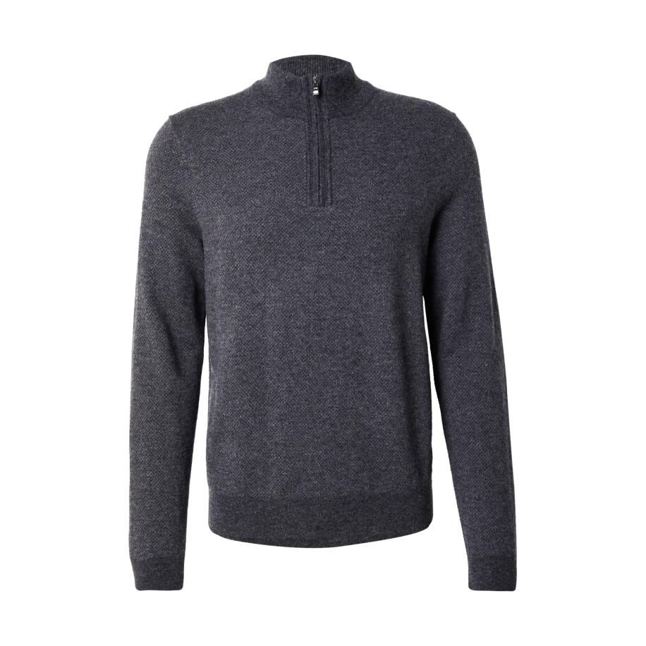 Hugo Boss BOSS Trui H-Hettore zwart gemêleerd -