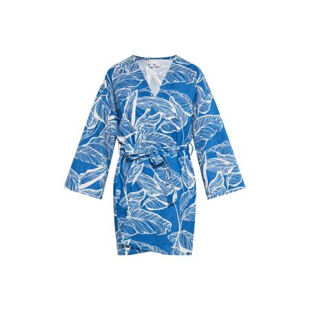 Usha Usha Kimono blauw / wit