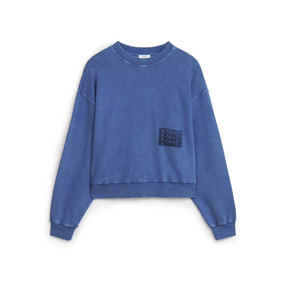 Twist Twist Sweatshirt blauw -