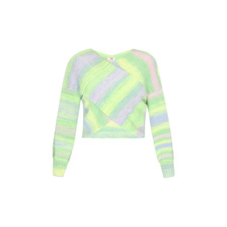 MYMO Trui blauw / groen / appel / lila