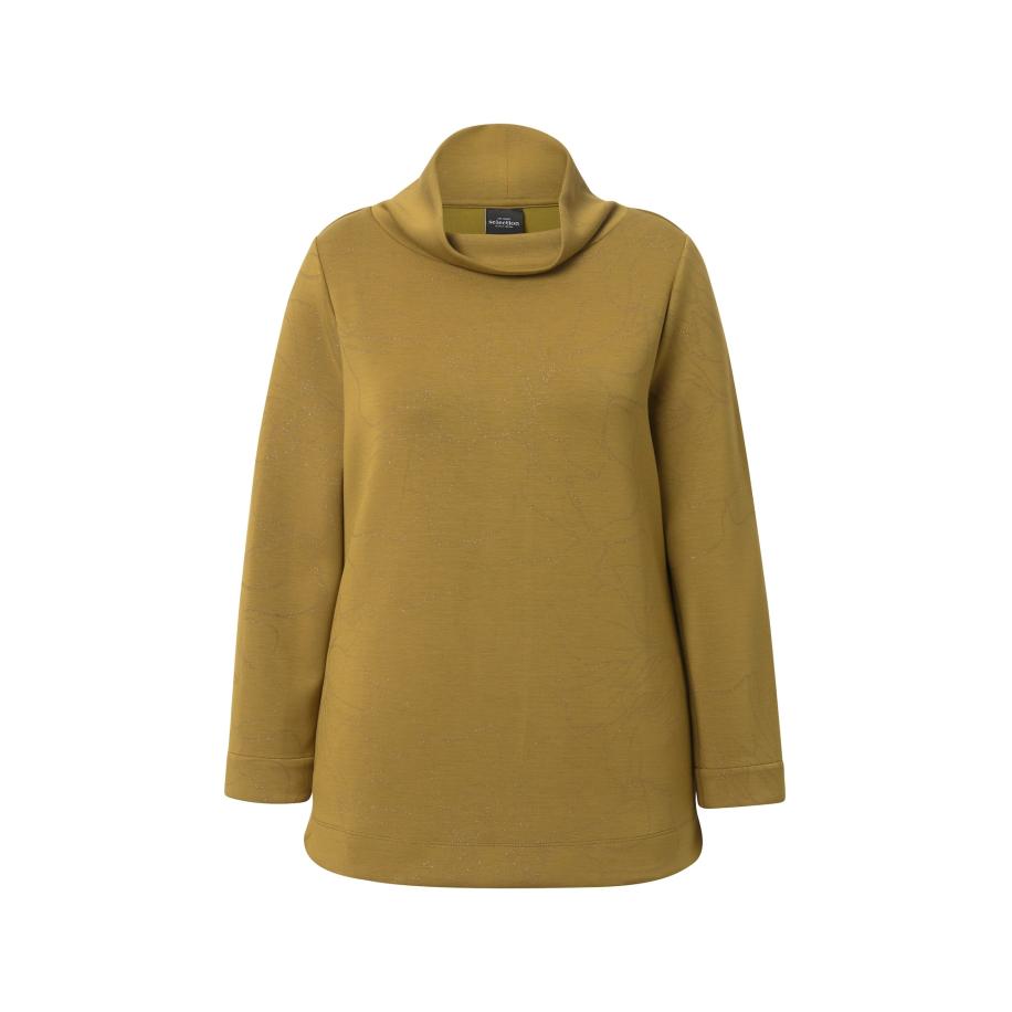 Ulla Popken Ulla Popken Sweatshirt mosterd -