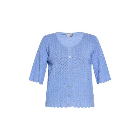 Usha Usha Gebreid vest lichtblauw