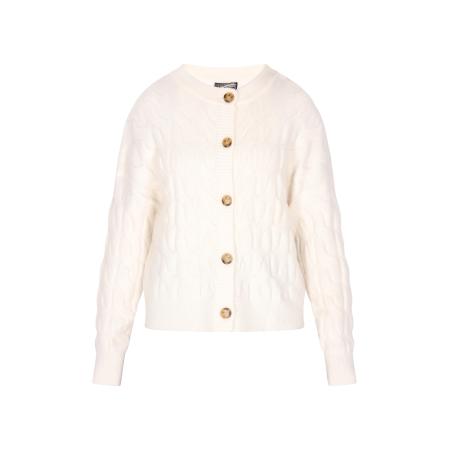 DreiMaster DreiMaster Vintage Gebreid vest wolwit