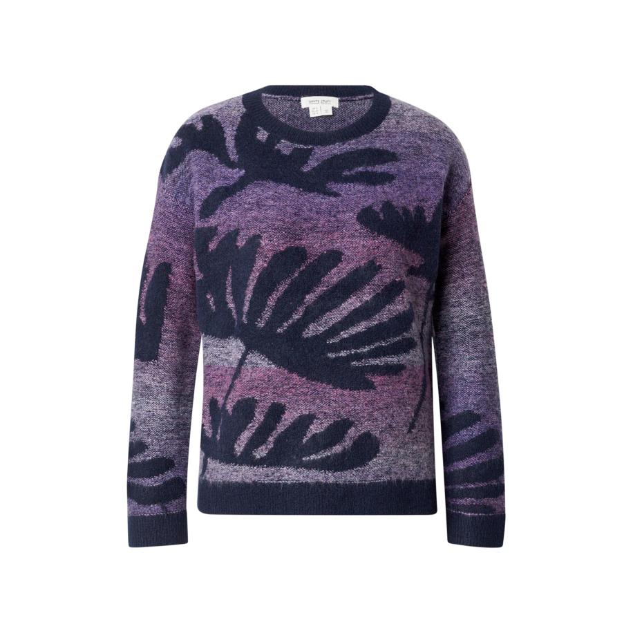 WHITE STUFF Trui FERN SPACEDYE navy / lila / pink Blauw