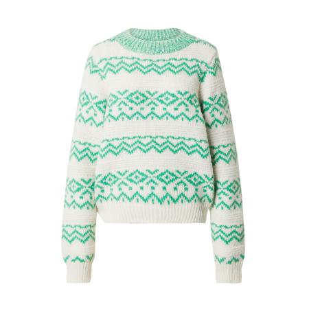 TOPSHOP Trui groen / wolwit