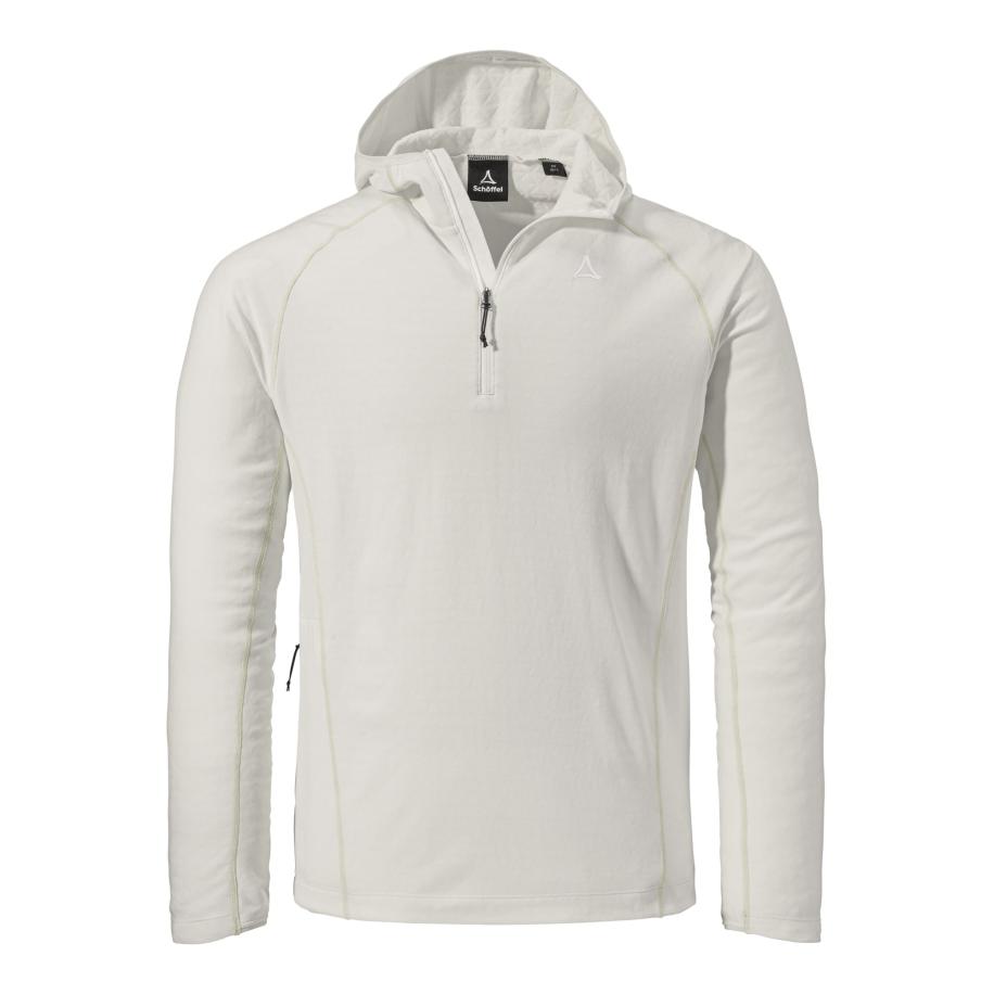 Schöffel Schöffel Trui Hiking Fleece Hoody Style Kravica MNS natuurwit -