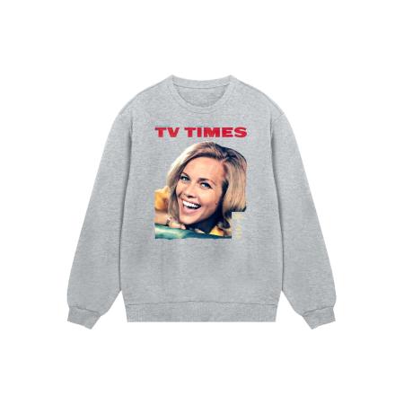 F4NT4STIC Sweatshirt TV Times Honor Blackman 1964 Cover beige / grijs / petrol / rood