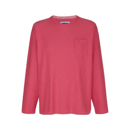 BABISTA Trui ronde halslichtrood, Effen