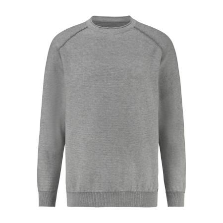 BABISTA Trui ronde halsgrijs, Effen