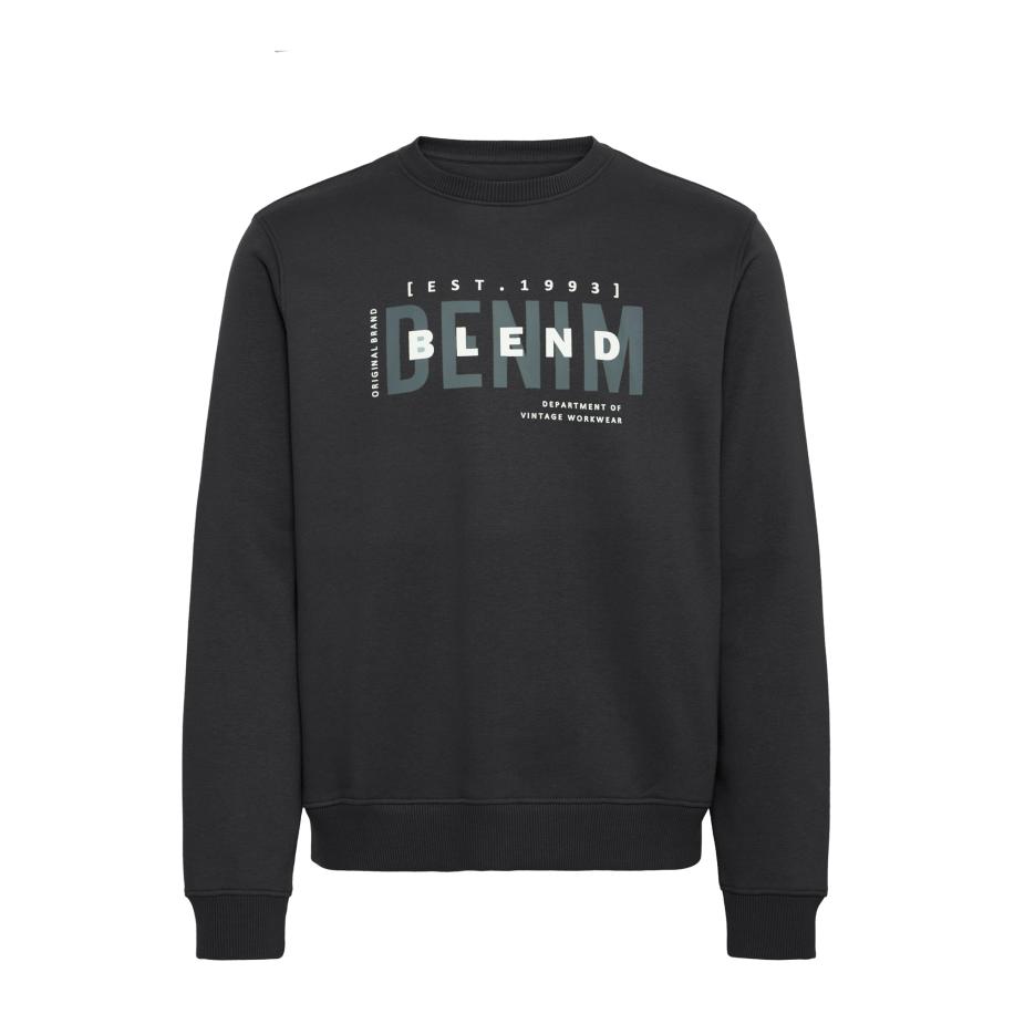 Blend BLEND Sweatshirt BHIB donkergroen / zwart / wit -