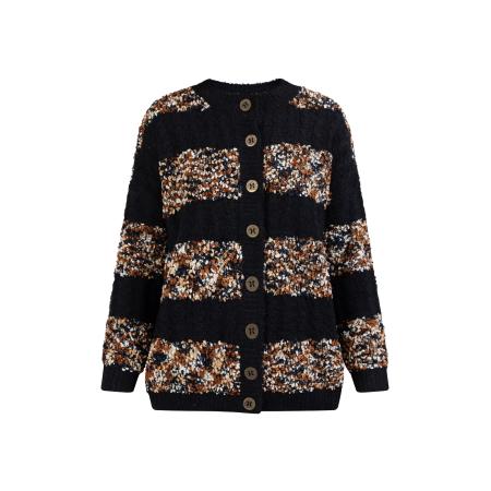 Usha usha FESTIVAL Gebreid vest gemengde kleuren / zwart