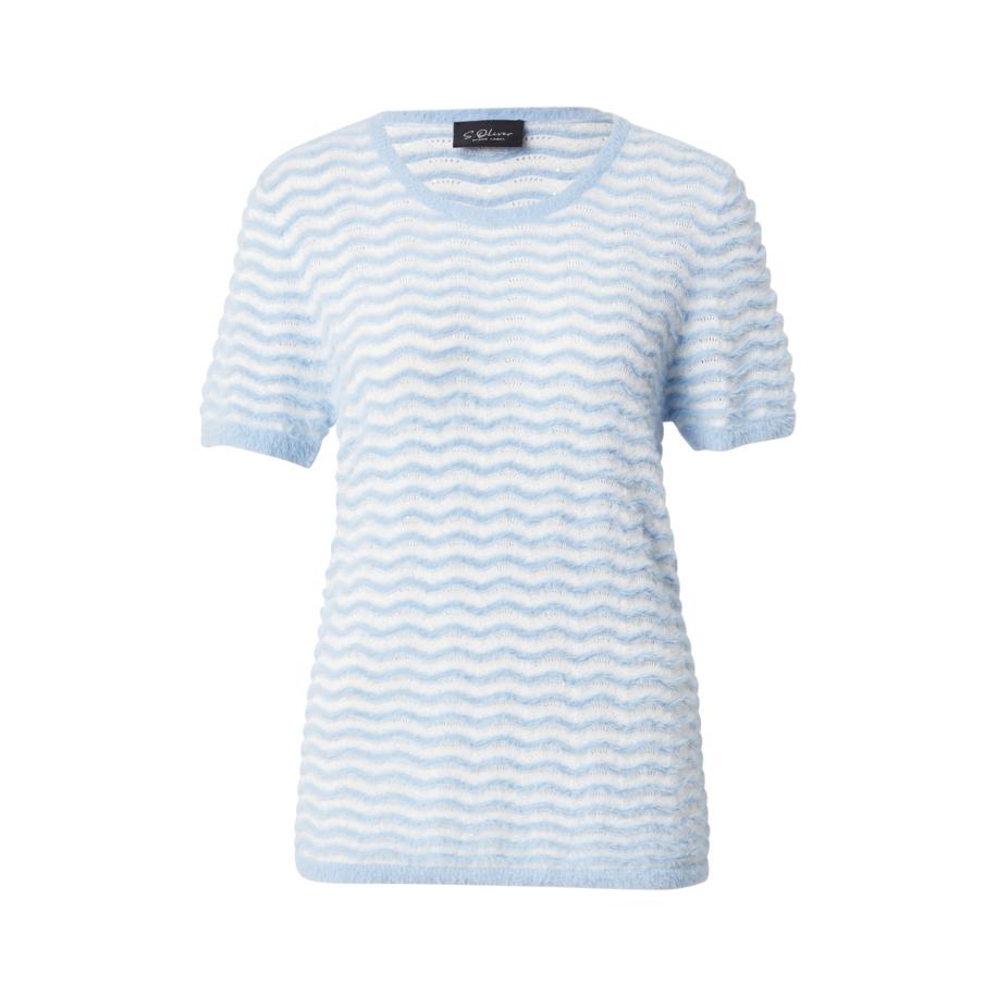 s.Oliver BLACK LABEL Trui lichtblauw / wit Blauw