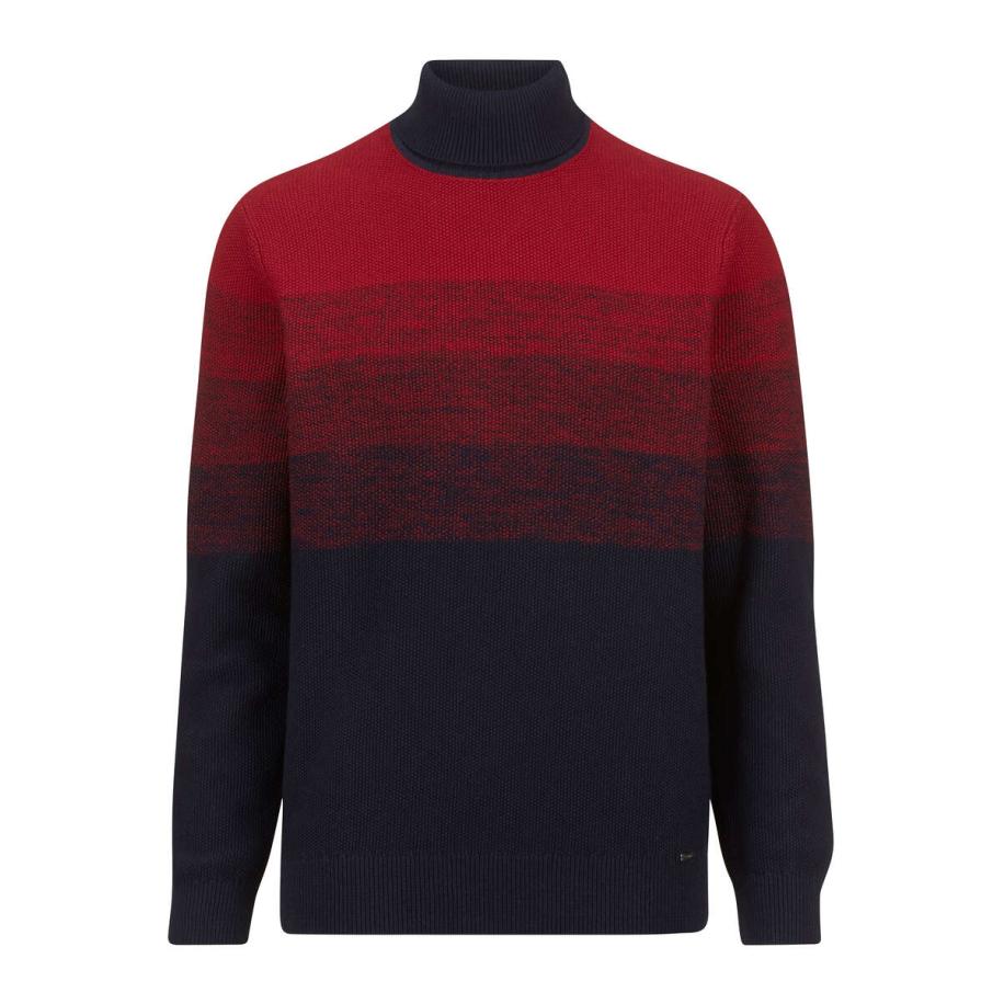 OLYMP Casual Coltrui chianti, Gestreept Rood