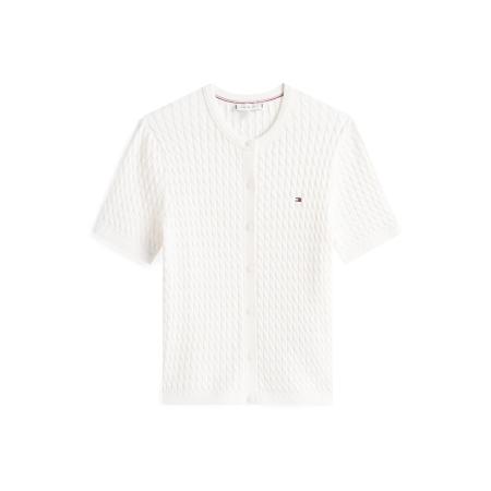 Tommy Hilfiger TOMMY HILFIGER Gebreid vest wit