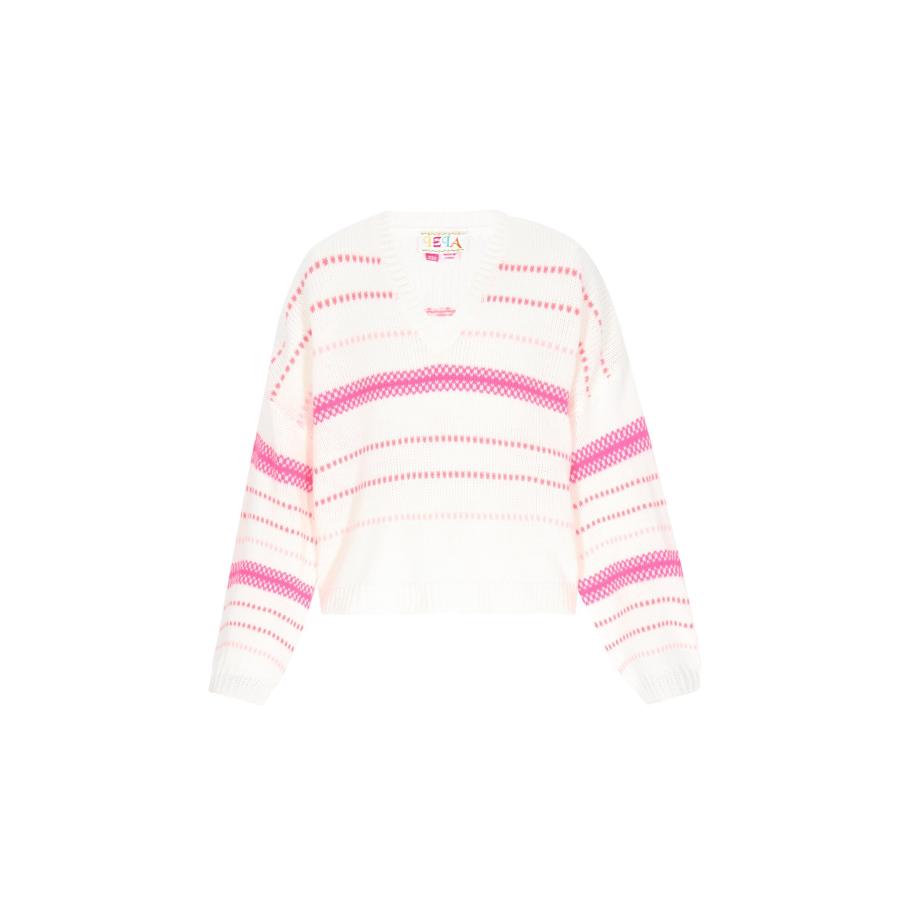 IZIA IZIA Trui neonroze / offwhite -