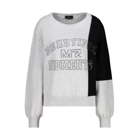 Monari monari Trui grijs / zwart / zilver