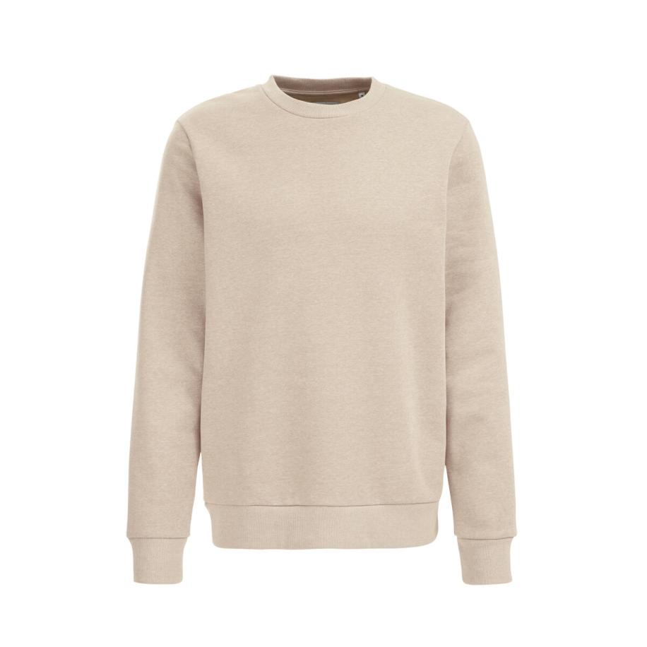WE Fashion Heren Regular fit sweater - Regular fit - Beige - Katoen - Maat: XS Bruin