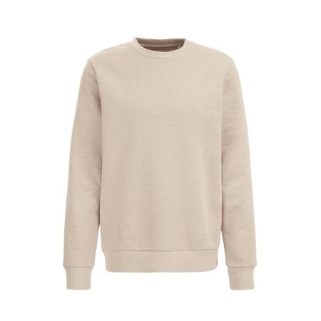 WE Fashion Heren Regular fit sweater - Regular fit - Beige - Katoen - Maat: XS
