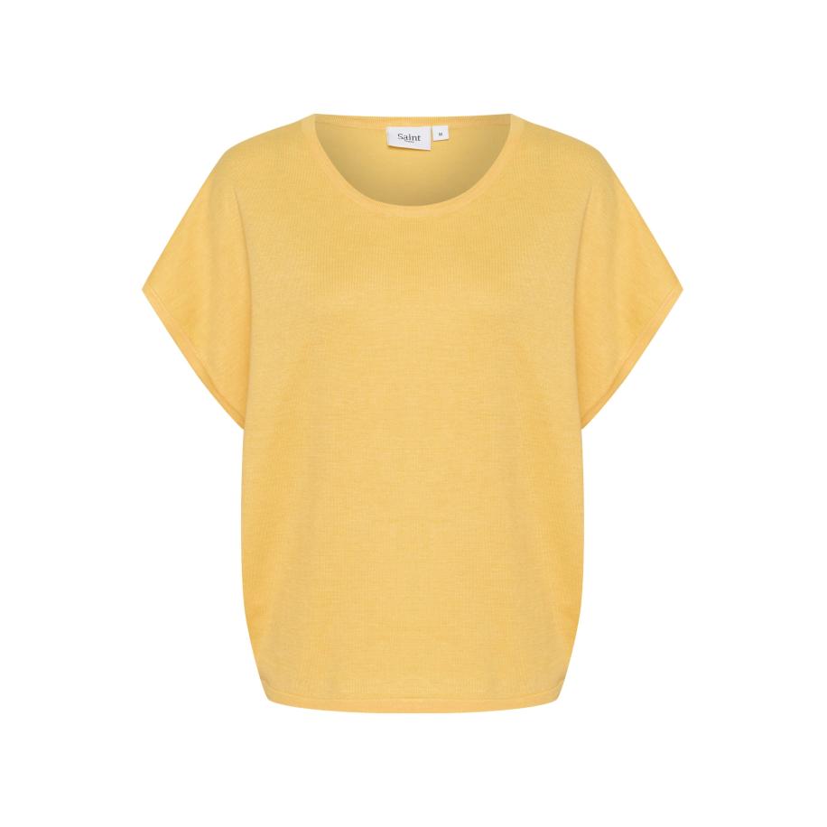 Saint Tropez SAINT TROPEZ Trui Mila geel gemêleerd -