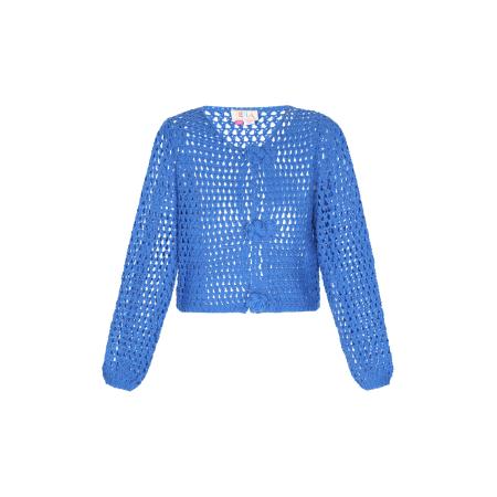 IZIA IZIA Gebreid vest royal blue/koningsblauw