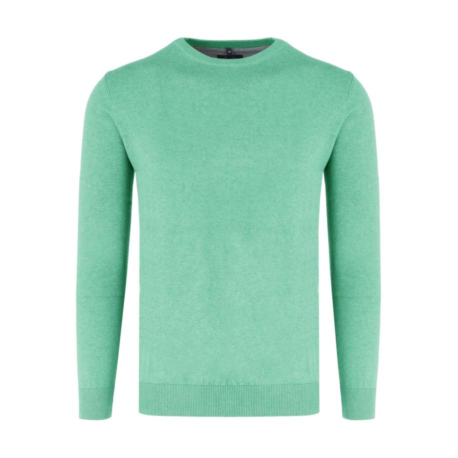 Marvelis Casual Trui ronde hals messing, Effen Transparant