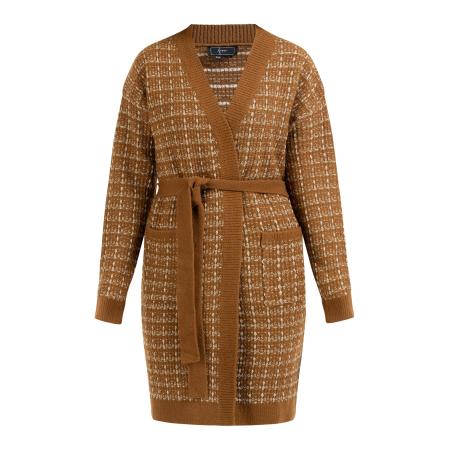 Faina faina Gebreid vest champagne / cognac