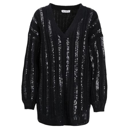 Influencer Influencer Trui zwart / zilver