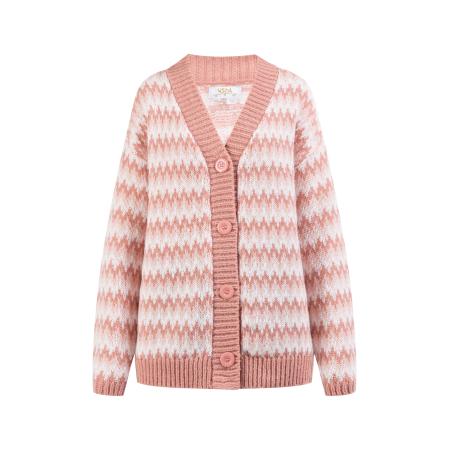 Usha usha FESTIVAL Gebreid vest rosa / rosé / lichtroze