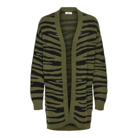 JDY JDY Gebreid vest JDYLorraine donkergroen / zwart