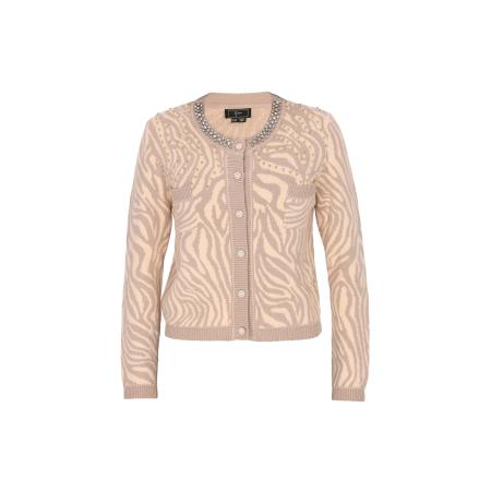 Faina faina Gebreid vest beige / crème