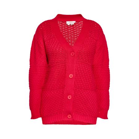 Usha usha FESTIVAL Gebreid vest robijnrood