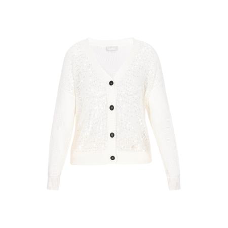 Usha Usha Gebreid vest wit