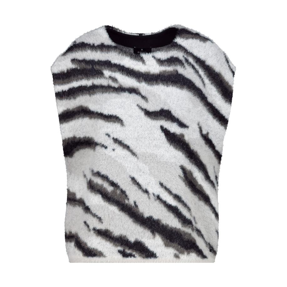 Monari monari Trui grijs / grafiet / lichtgrijs / zwart -