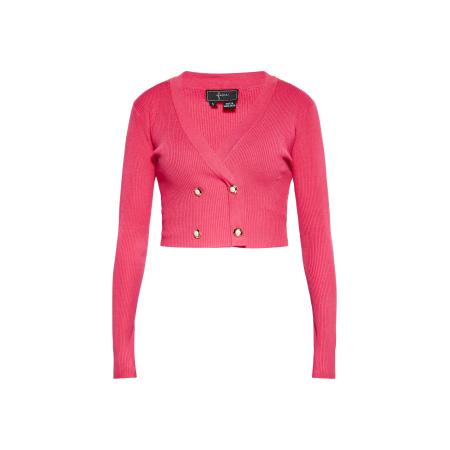 Faina faina Gebreid vest pink