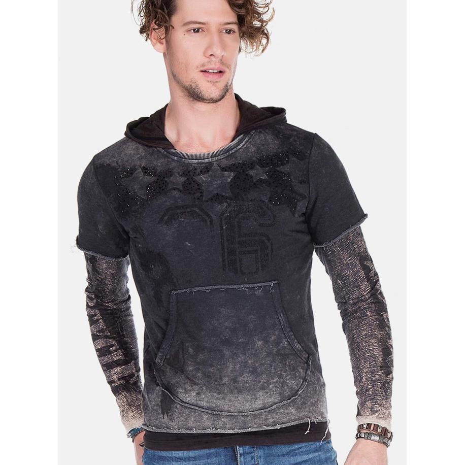 Cipo & Baxx CIPO & BAXX Sweatshirt antraciet -