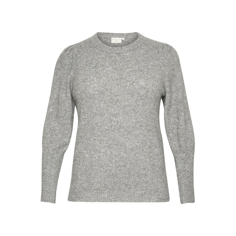 KAFFE CURVE Trui KC Amalia grijs gemêleerd Grijs