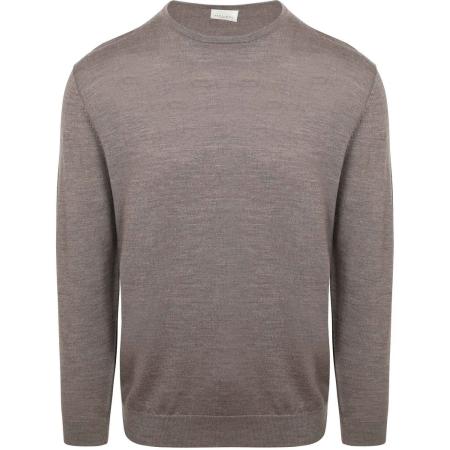 Profuomo Pullover Merinowol Taupe