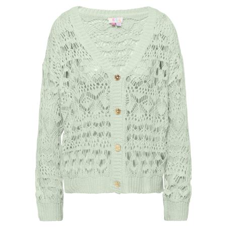 IZIA IZIA Gebreid vest mintgroen