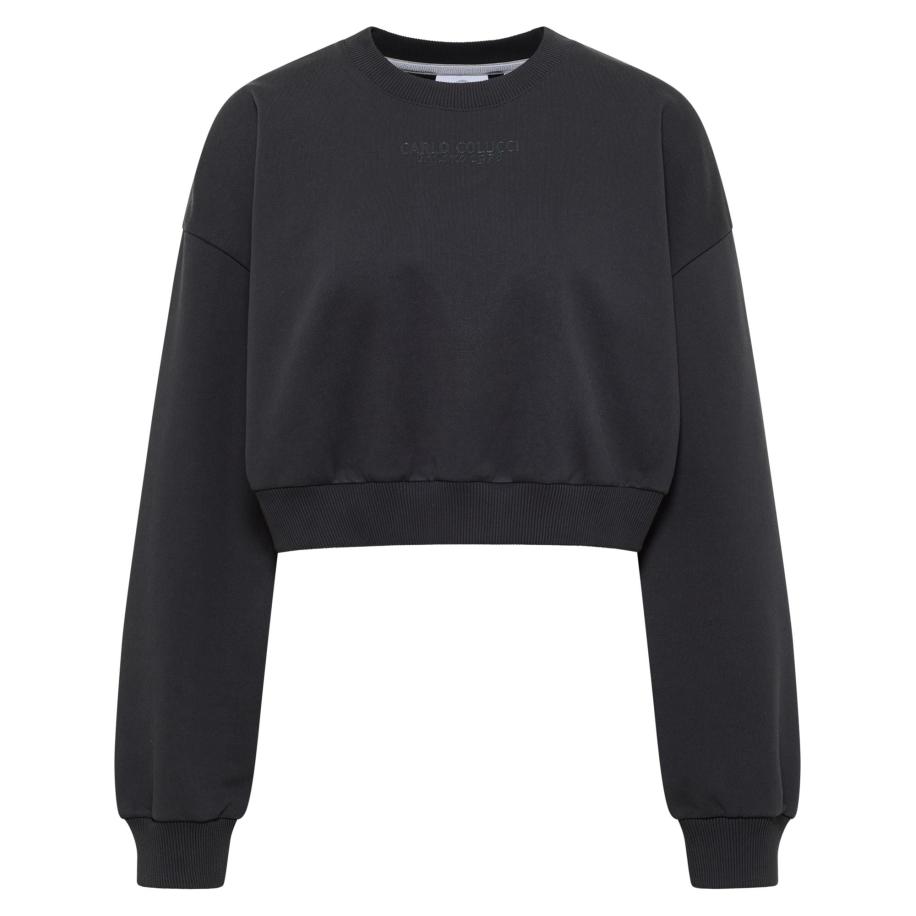 carlo colucci Carlo Colucci Sweatshirt Durante zwart -