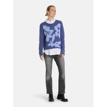 LIEBLINGSSTÜCK LIEBLINGSSTÜCK Trui Sarai lichtblauw / donkerblauw
