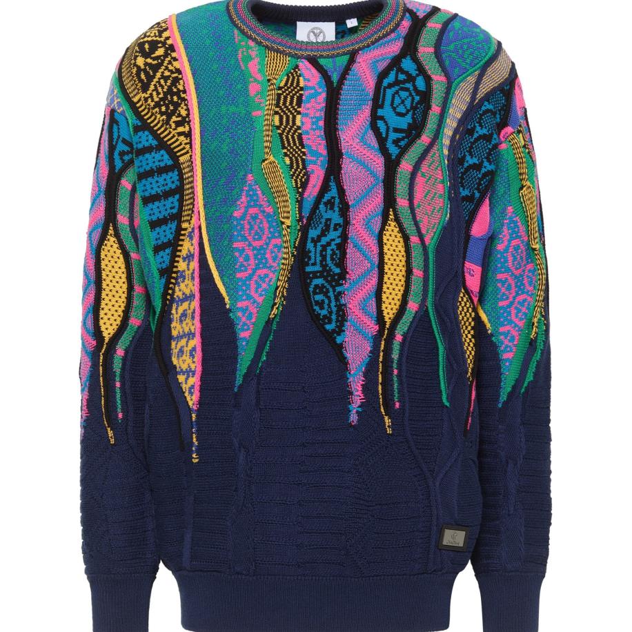 carlo colucci Carlo Colucci Trui di Nardo blauw / gemengde kleuren -